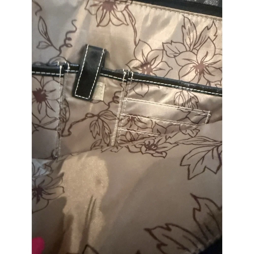 SAMSONITE TOTE‎ BAG/ LAPTOP BLACK LEATHER LIKE BAG FITS 15.4 LAPTOPS AND MORE